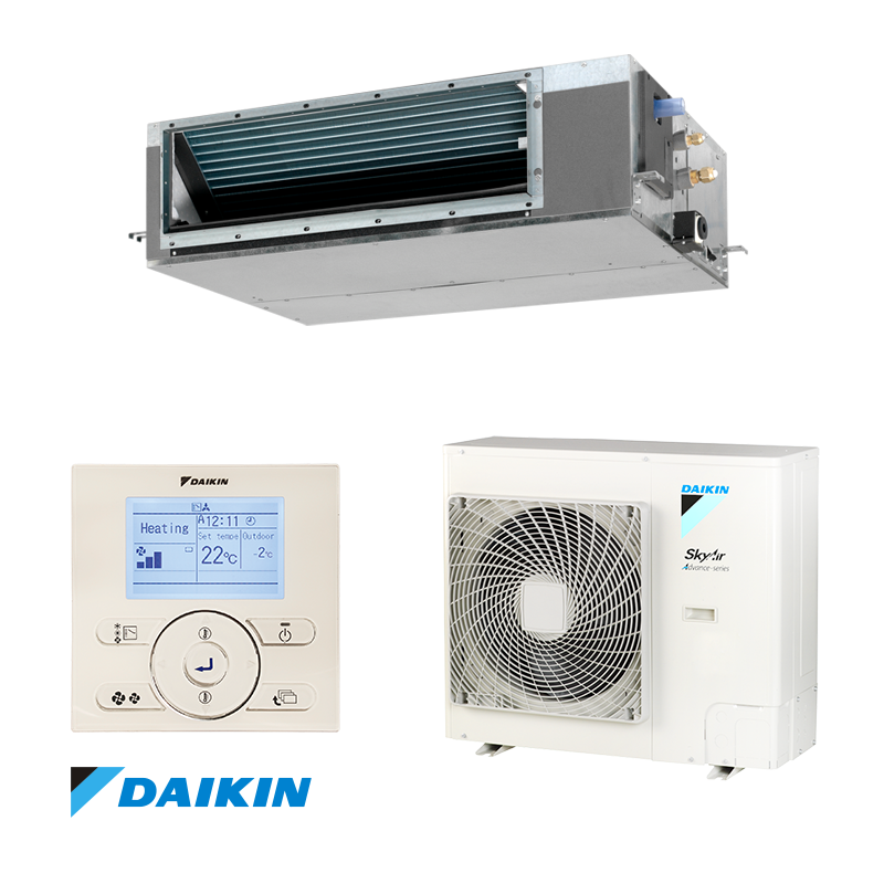 Канален климатик Daikin FBA125A + RZASG125MY1 - трифазен - цена: