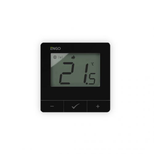 ENGO, безжичен цифров термостат Smart със ZigBee комуникация, черен 2хАА