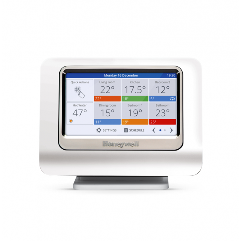 Honeywel, пакет Evohome- контролер TouchScreen, с настолна поставка и контролен панел R9H @А - цена: 739.89лв. (378.30€)