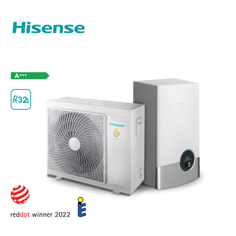 Hisense, термопомпа Hi-Therma R32 – 14.5kW/10.0kW от./охл. 400V @A - цена: 10,144.62лв. (5186.86€)