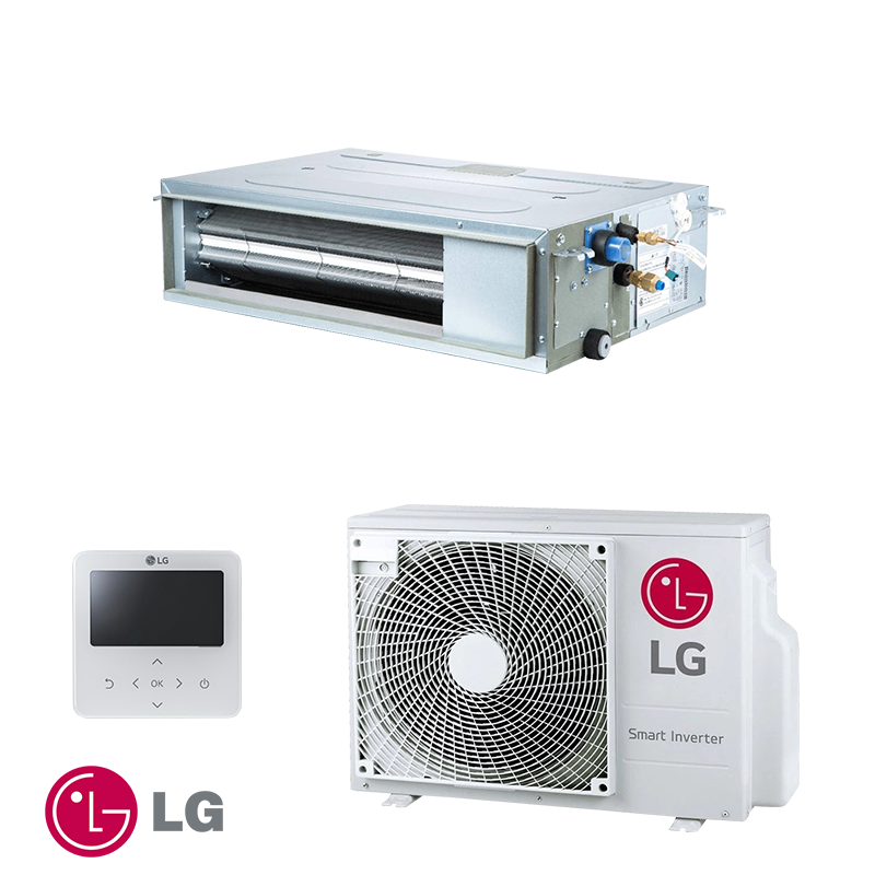 Канален климатик LG CL12F.N50 + UUA1.UL0 - цена: 3,240.01лв. (1656.59€)