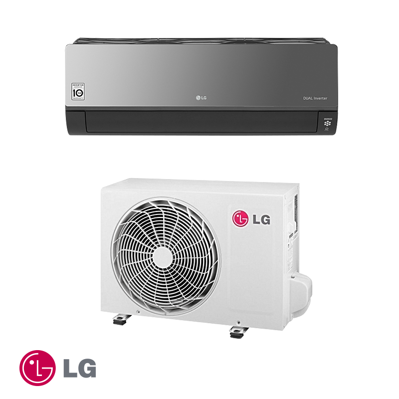 Инверторен климатик LG Artcool AC12BK NSJ + AC12BK UA3 - черен - цена: 2,247.13лв. (1148.94€)