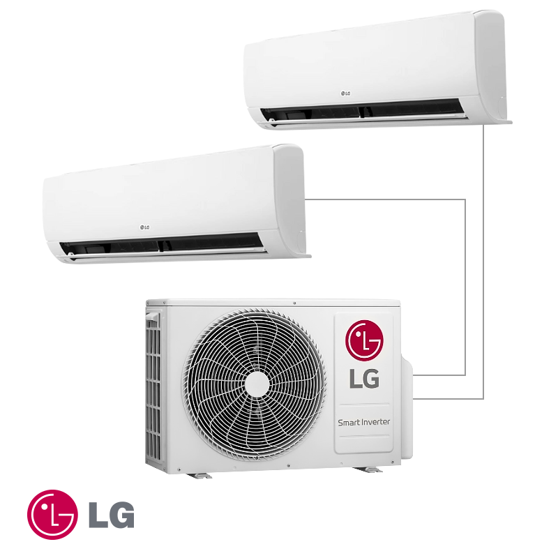 LG мулти сплит система RM2U15.U18 + RMN09.NSJ + RMN09.NSJ - цена: 2,799.01лв. (1431.11€)