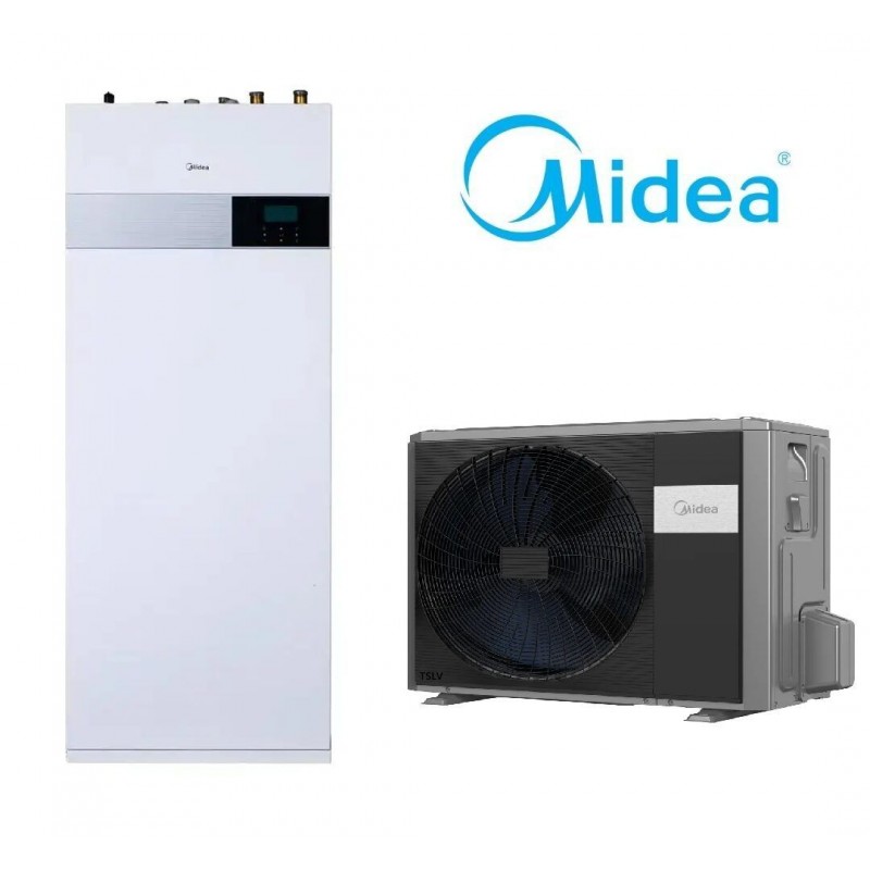 ТЕРМОПОМПА СПЛИТ  MIDEA 12KW 380/R32/240L - цена: 17,389.21лв. (8890.96€)