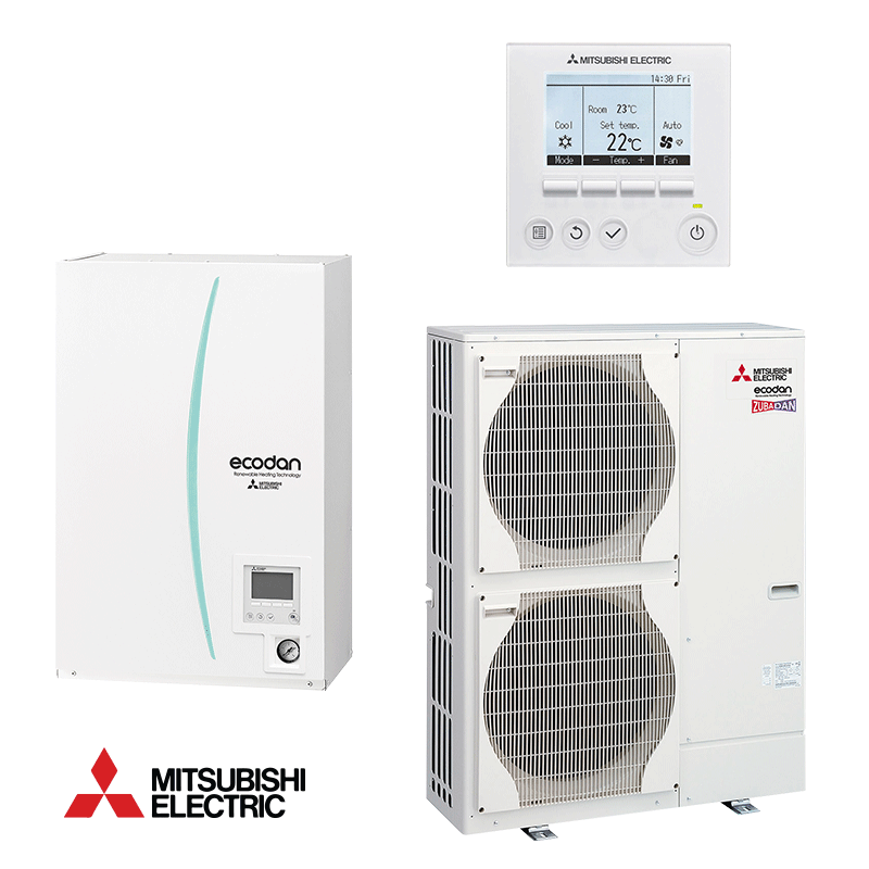 Tермопомпа Hydro box Mitsubishi Ecodan ERSC-MED + PUHZ-SW120VHA - цена: