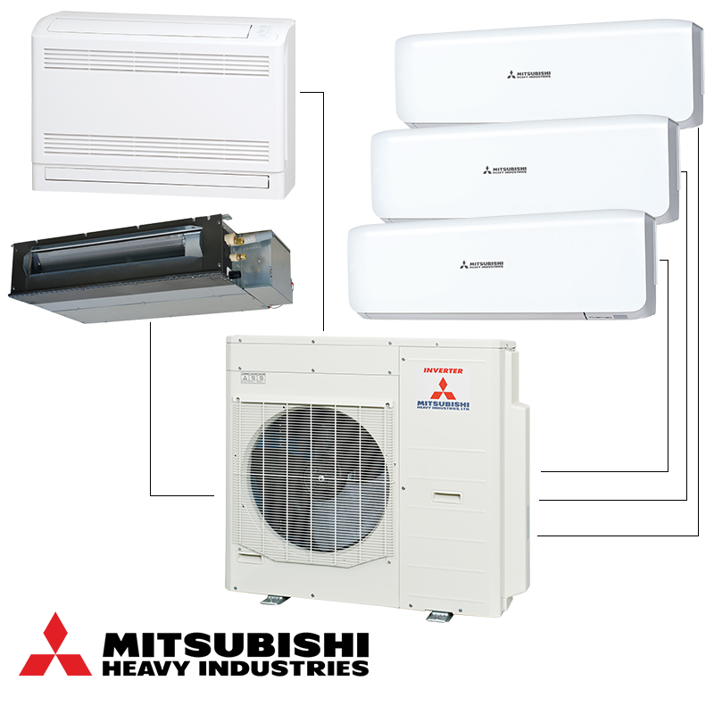 Външно тяло на мултисплит система Mitsubishi Heavy Industries SCM100ZS-W - цена: 7,916.57лв. (4047.68€)