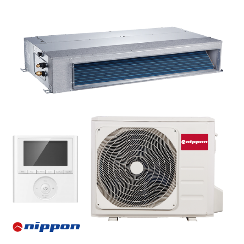 Канален климатик Nippon NTI-24HWFNX-Q + NOCA30U-24HFN8-Q - цена: 2,569.98лв. (1314.01€)