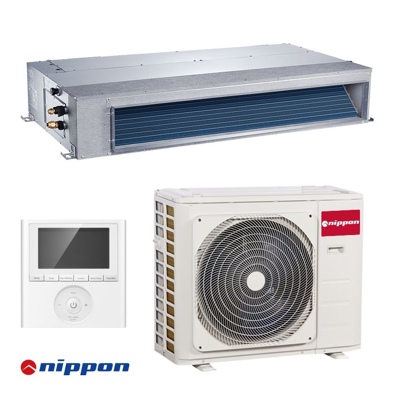 Канален климатик Nippon NTIU-12HWFNX-Q + NOB30U-12HFN8-Q - цена: 1,860.00лв. (951.00€)