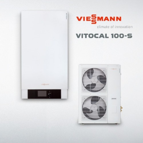 Viessmann, термопомпа Vitocal 100-S AWB-M-E-AC, 101.A12, 13.0kW/13.8kW от./охл., 230V