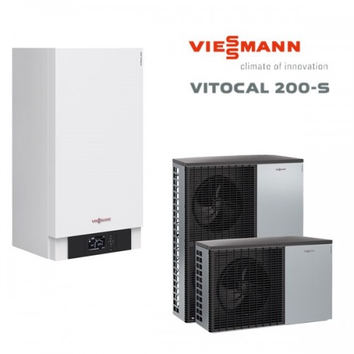 ТЕРМОПОМПА VIESSMANN ВЪЗДУХ/ВОДА VITOCAL 200-S 400 V, ОТ.14,7KW/ОХ.10,5KW /Z015227/